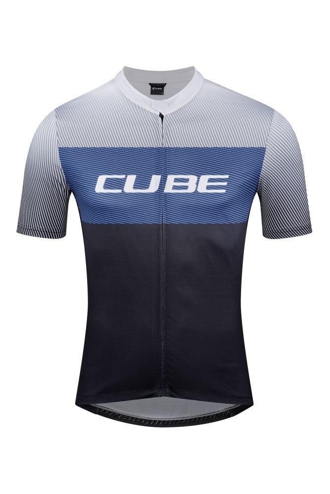 Cube TEAMLINE Trikot CMPT kurzarm - Liquid-Life #Wähle Deine Farbe_Schwarz Blau´Grau