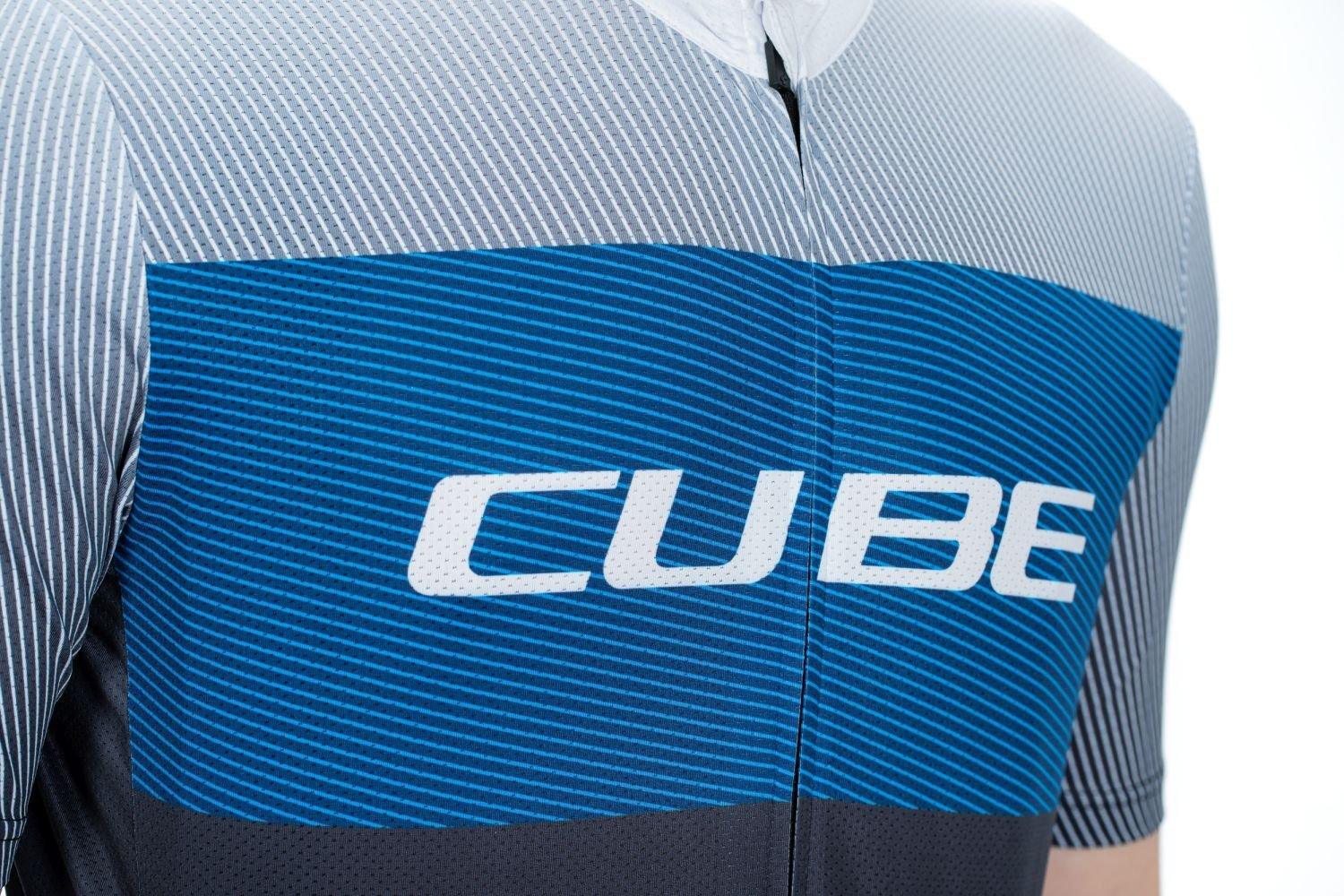 Cube TEAMLINE Trikot CMPT kurzarm - Liquid-Life #Wähle Deine Farbe_Schwarz Blau´Grau