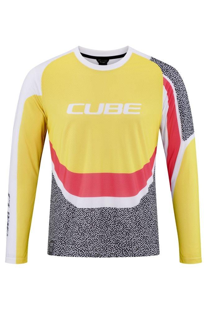 Cube VERTEX Rundhalstrikot langarm - Liquid-Life #Wähle Deine Farbe_Gelb Pink