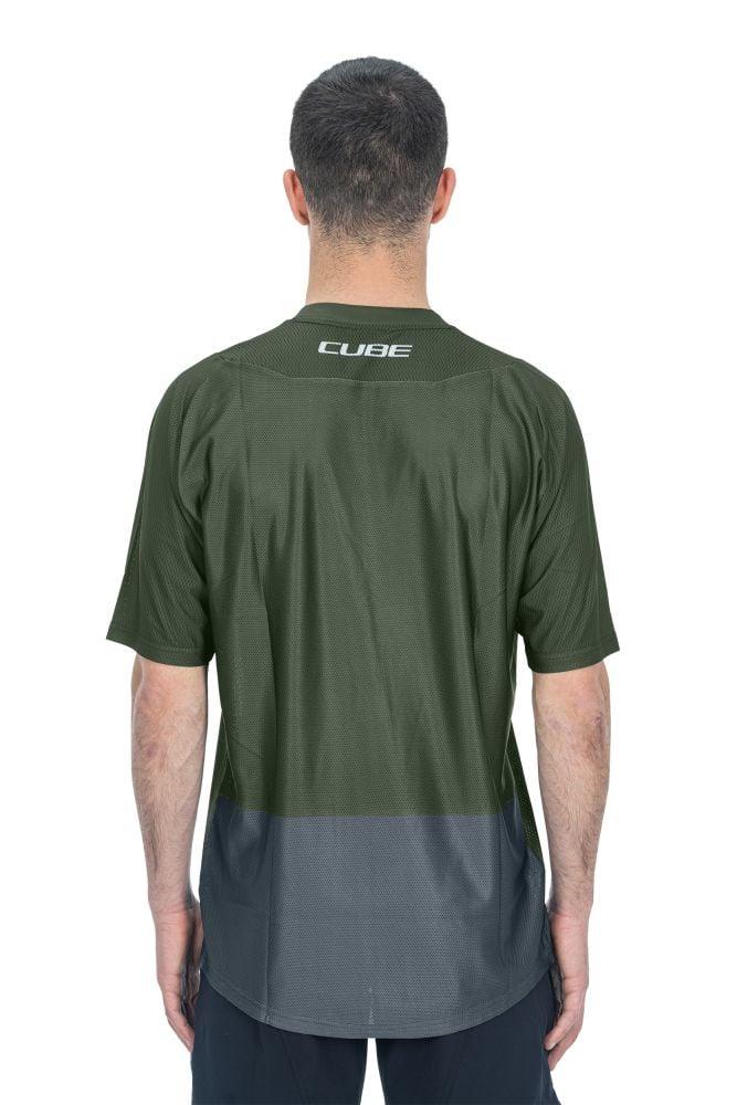 Cube VERTEX Rundhalstrikot TM kurzarm - Liquid-Life #Wähle Deine Farbe_Olivgrün Grau